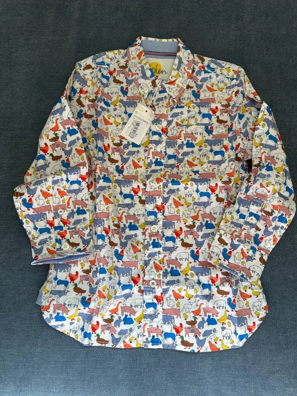 New! Mini Boden Farm Shirt